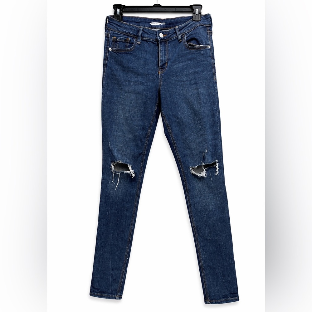 Old Navy Dark Blue Distressed Women’s Jeans